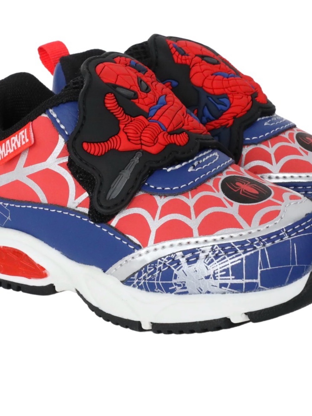Marvel Kids Blue & Red Spider-Man Velcro Sneakers